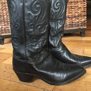 Vintage Justin Cowboy boots - black